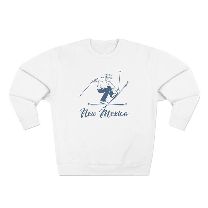 Premium New Mexico Vintage Snow Ski Sweatshirt for wholesale by Hey Mountains