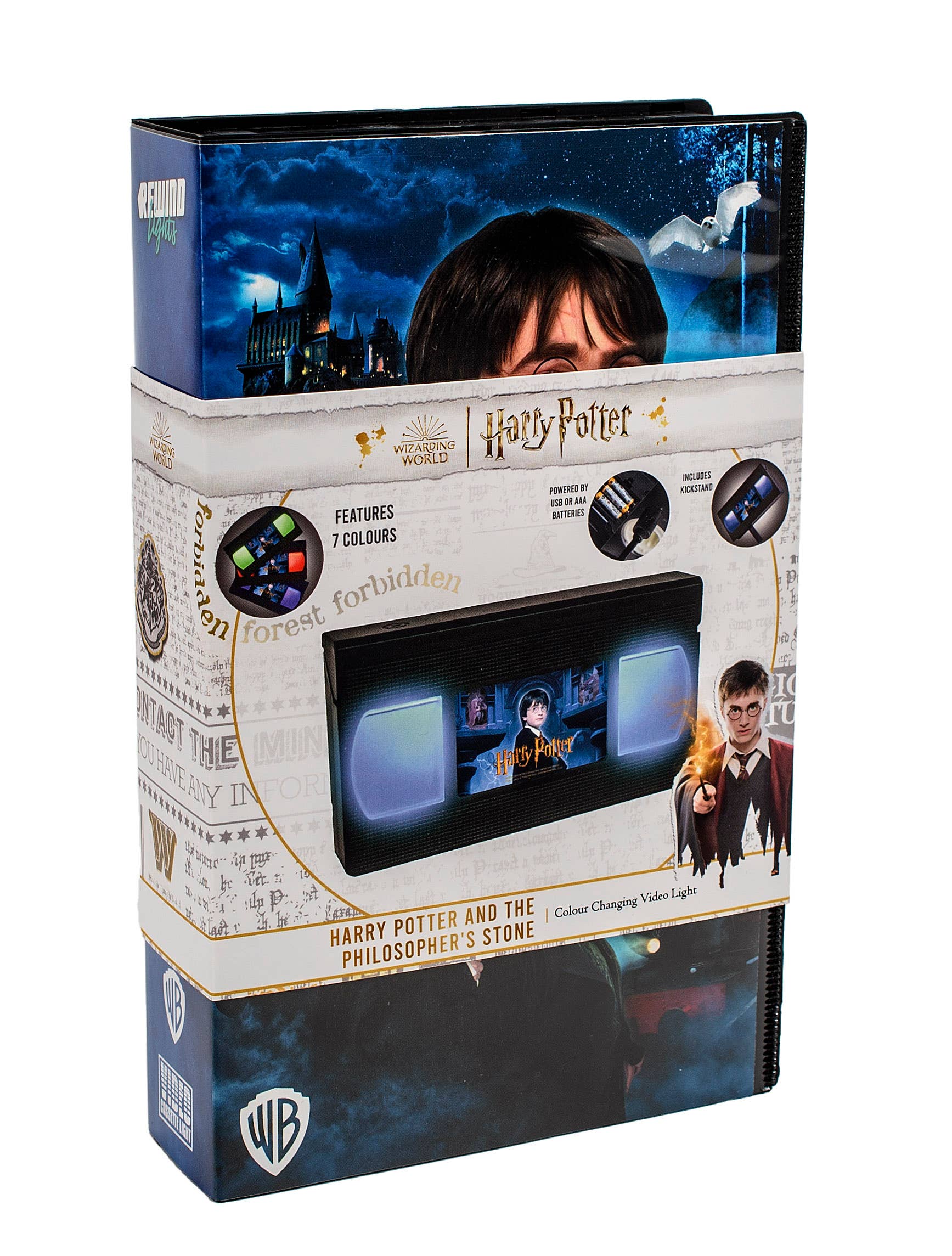 AAA Merchandise Limited - Vente Lampes de lecture - Harry Potter : Lampe vidéo Rewind Lights style VHS rétro1