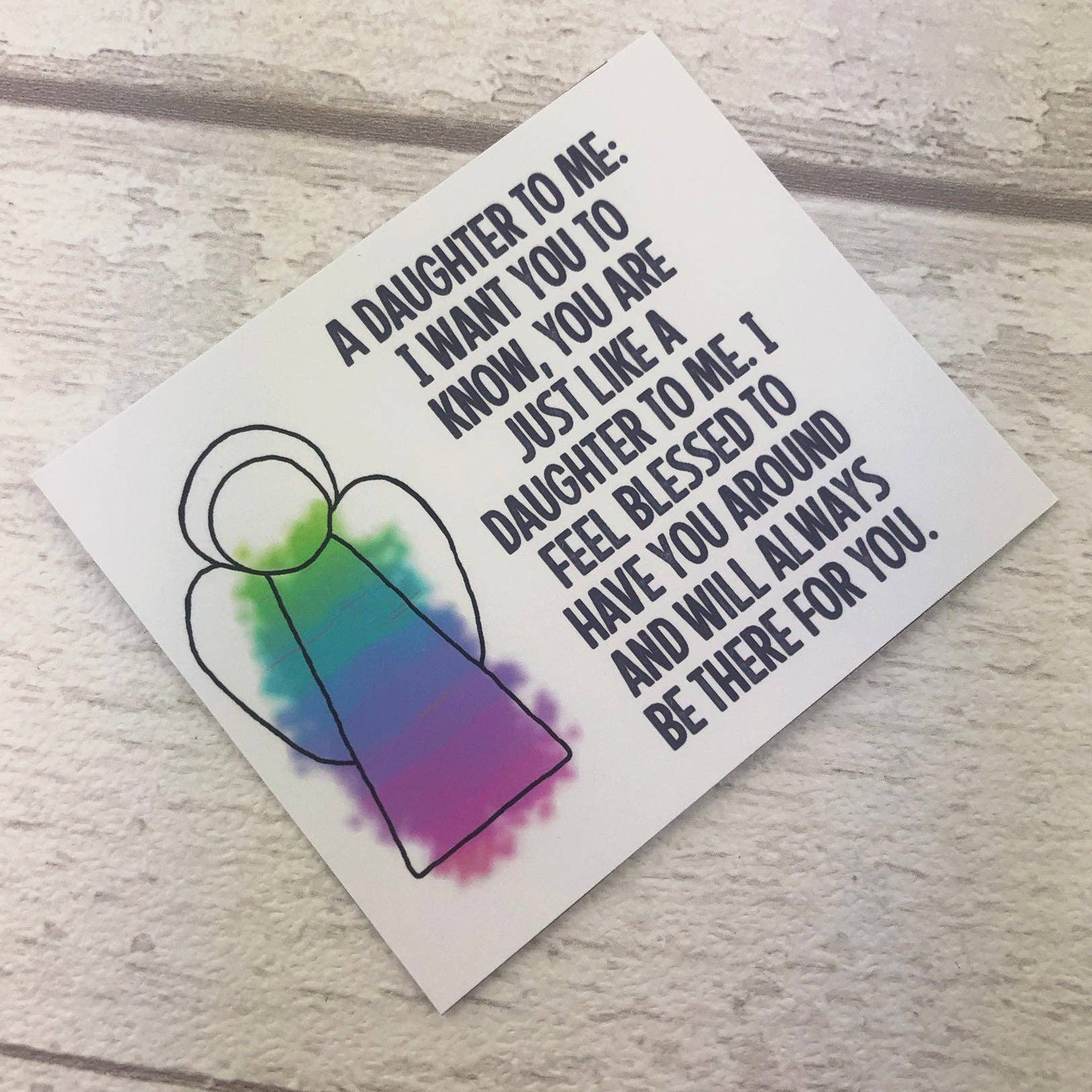 GlassHouse Design – Großhandel Sonnenfänger – Daughter To Me Angel — Handgefertigtes Buntglasgeschenk9