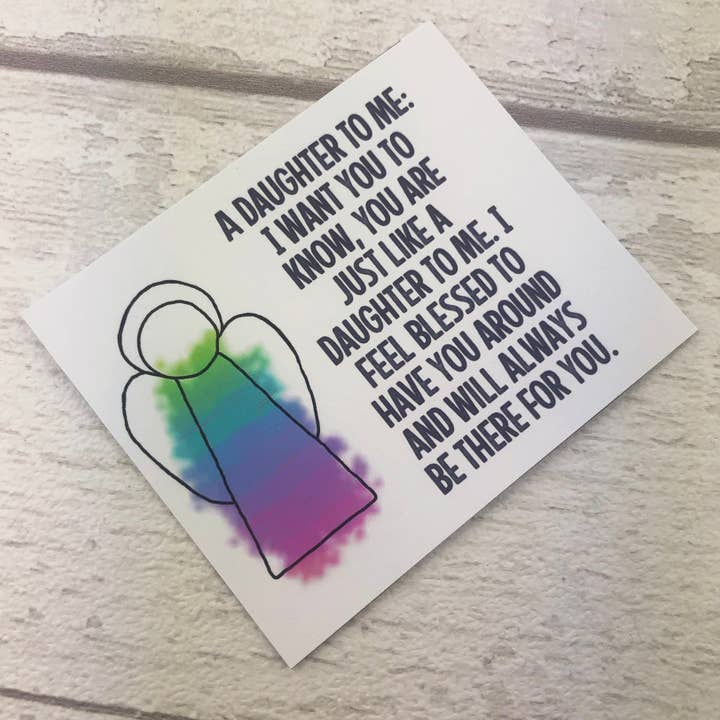 GlassHouse Design – Großhandel Sonnenfänger – Daughter To Me Angel — Handgefertigtes Buntglasgeschenk9