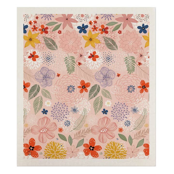 Fleurs colorées Chiffon suédois pour la vente par Briarwood Lane