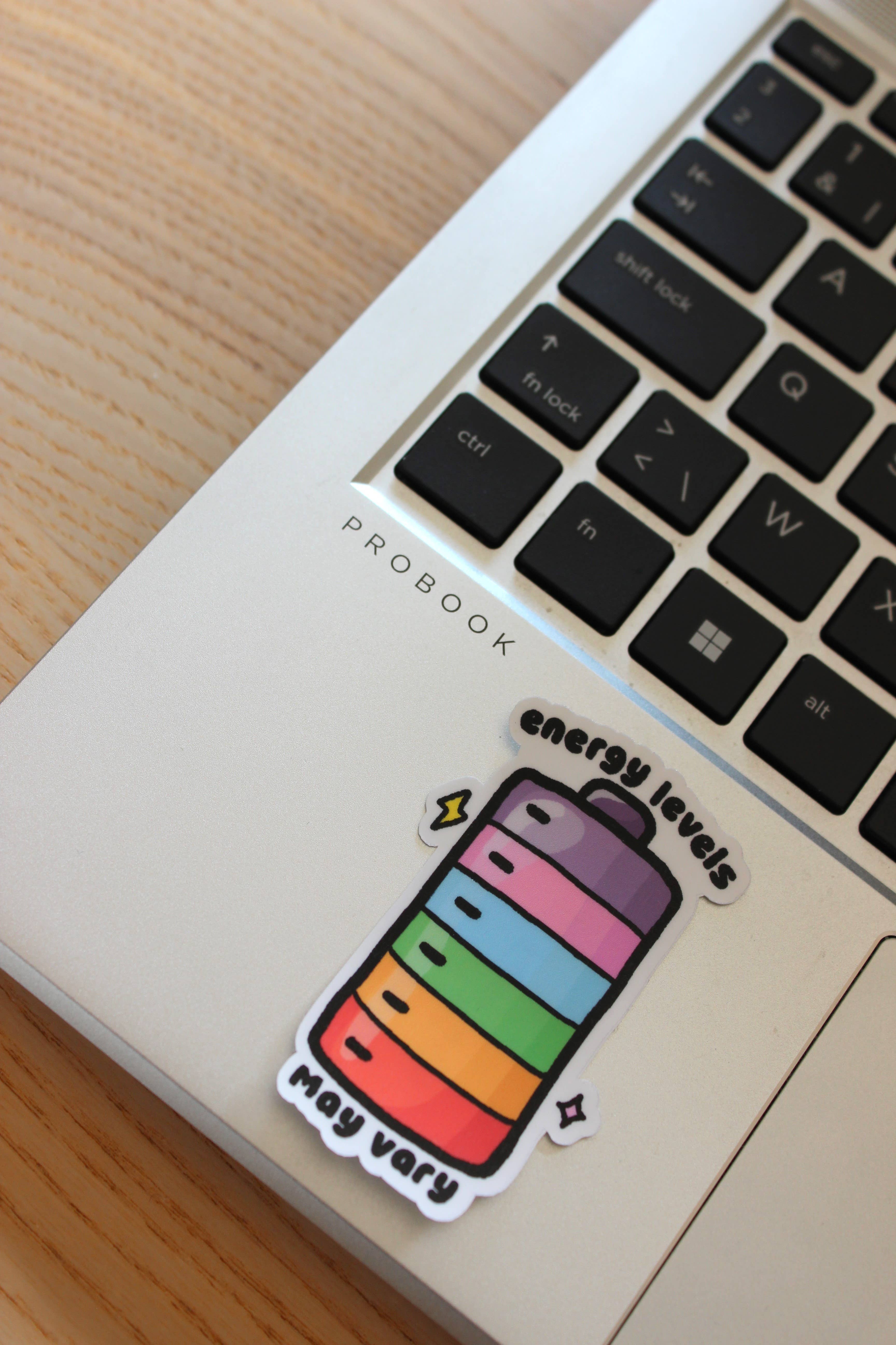 x The Fancy Firefly - Wholesale Sticker - Energy Levels May Vary – Waterproof Die-cut Sticker2