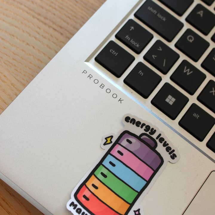 x The Fancy Firefly - Wholesale Sticker - Energy Levels May Vary – Waterproof Die-cut Sticker2