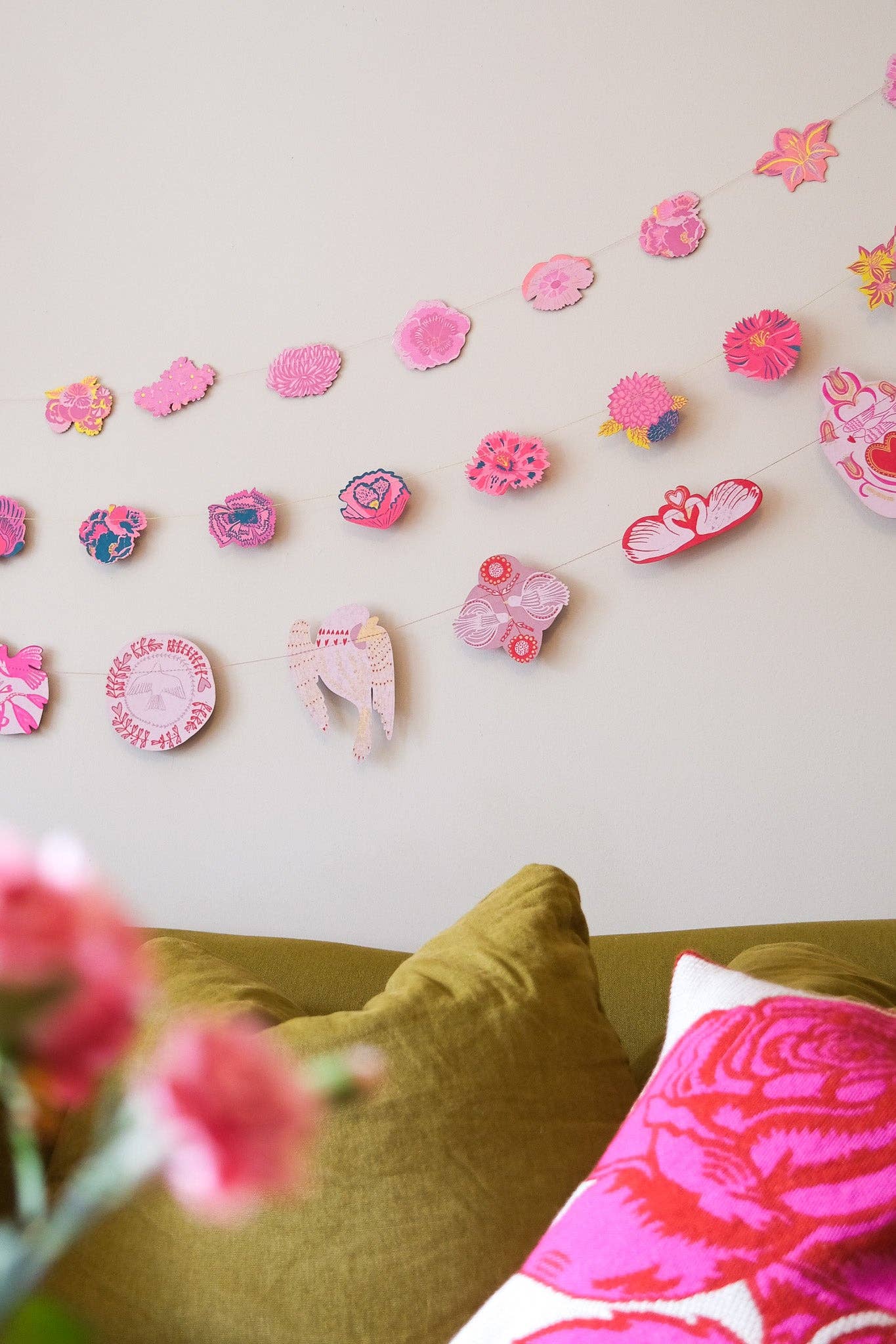 East End Press - Vente Fanion/guirlande - Guirlande Cousue de Jardin d'Été9