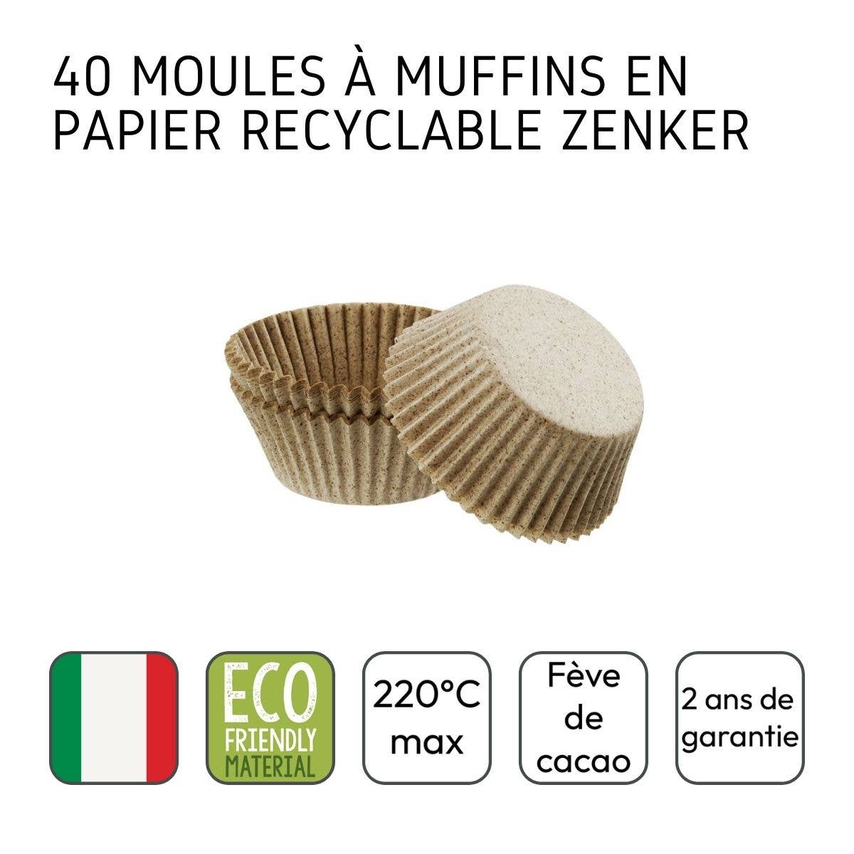 Zenker - Wholesale Cupcake/Muffin Pan - Pack of 40 Zenker Paper Muffin Cups4