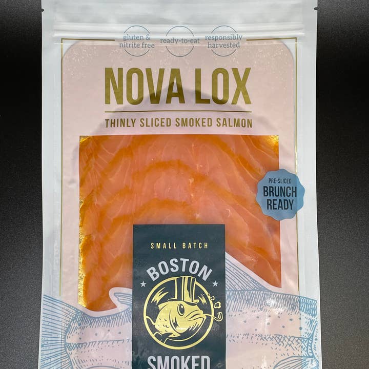 Boston Smoked Fish - Wholesale Fish/Seafood - Nova Lox Thinly Sliced Smoked Salmon