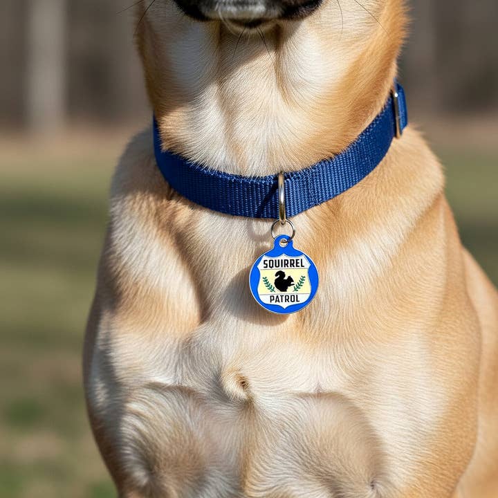 Bad Tags - Wholesale Pet Identification Tag - Dog - Dog ID Tag with Personalized QR Code - Squirrel Patrol3