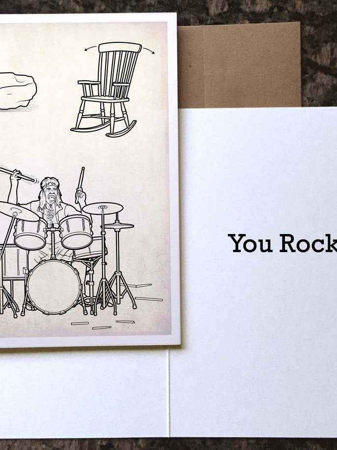 Sjovt Kort - Du Rocker for engroshandel hos Colin Hayes Art