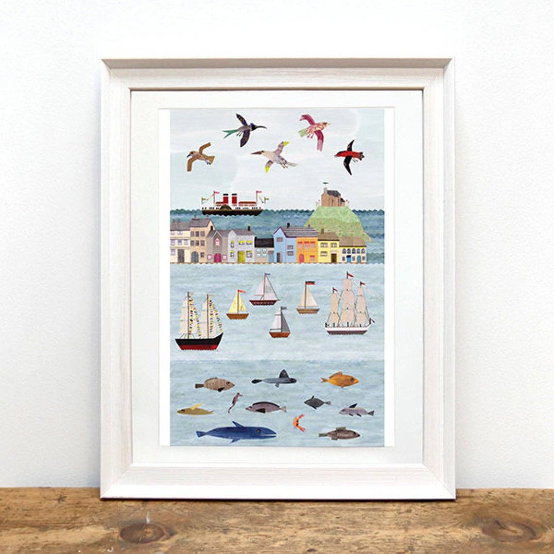 Paperwhale Cards & Paper Goods – wholesale Art print – Harbour A4 Print