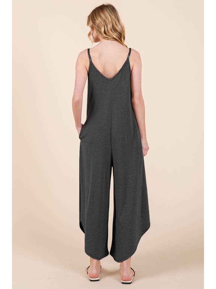 Emerald Collection - Wholesale Jumpsuit - Women's - ETR-9335 Solid Jumper with Pockets