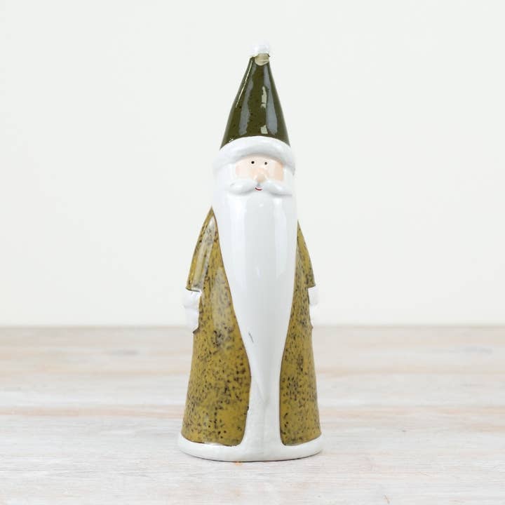 Santa verde de pie 26 cm para venta al por mayor de Gainsborough Giftware x Portland Living