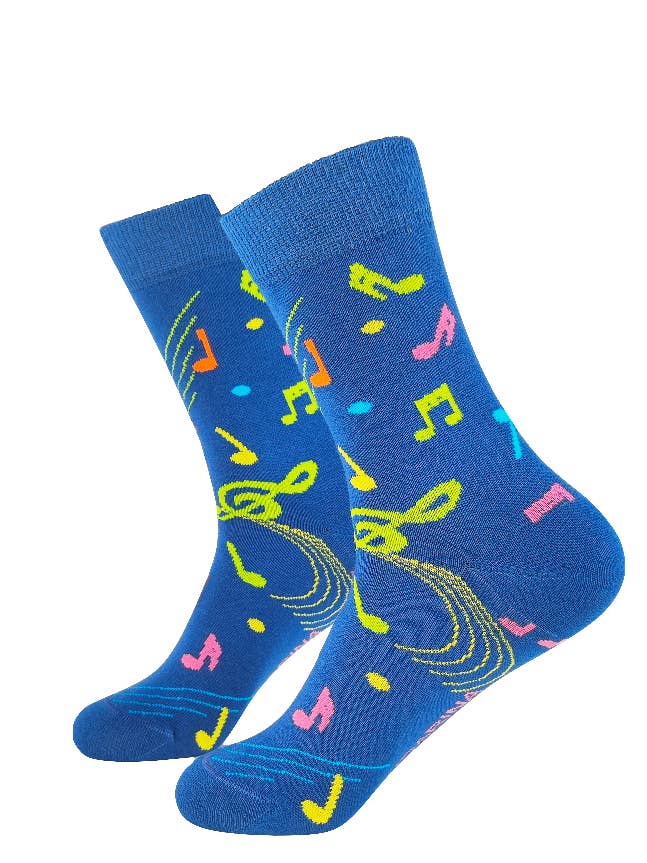 Sokker med musiknoter for engroshandel hos Mandarina Socks