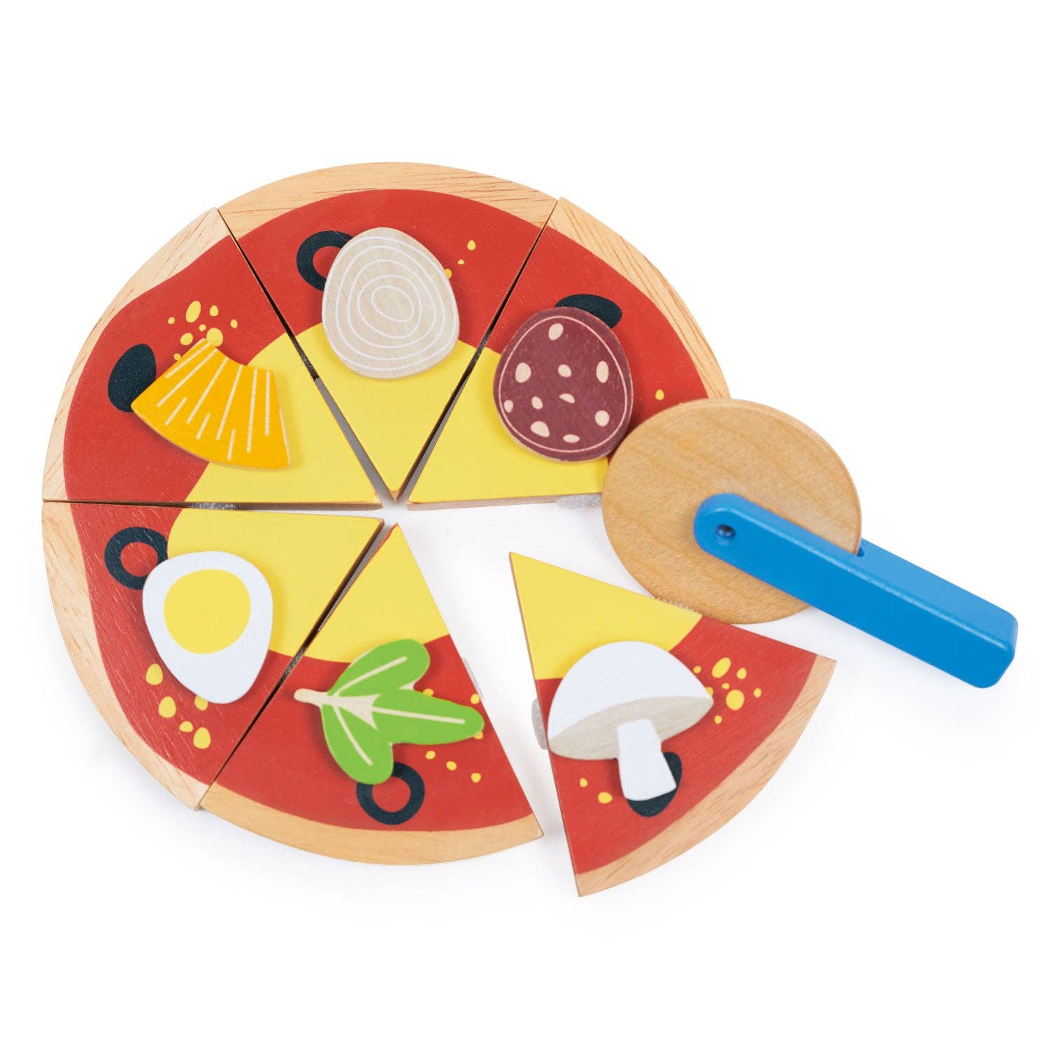 Mentari Toys - Wholesale Wood Toy - Kids - Take-out Pizza1