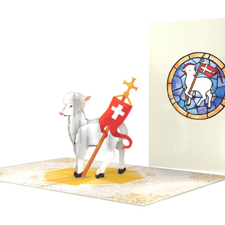 Unipop Cards, LLC - Wholesale Everyday Greeting Card - Holy Lamb Pop Up Card - Christmas pop up card8