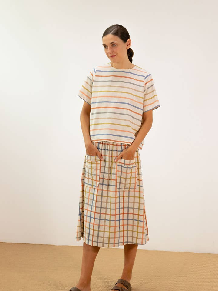 PAN Producto Básico - Wholesale Skirt - Women's - Plaid skirt0