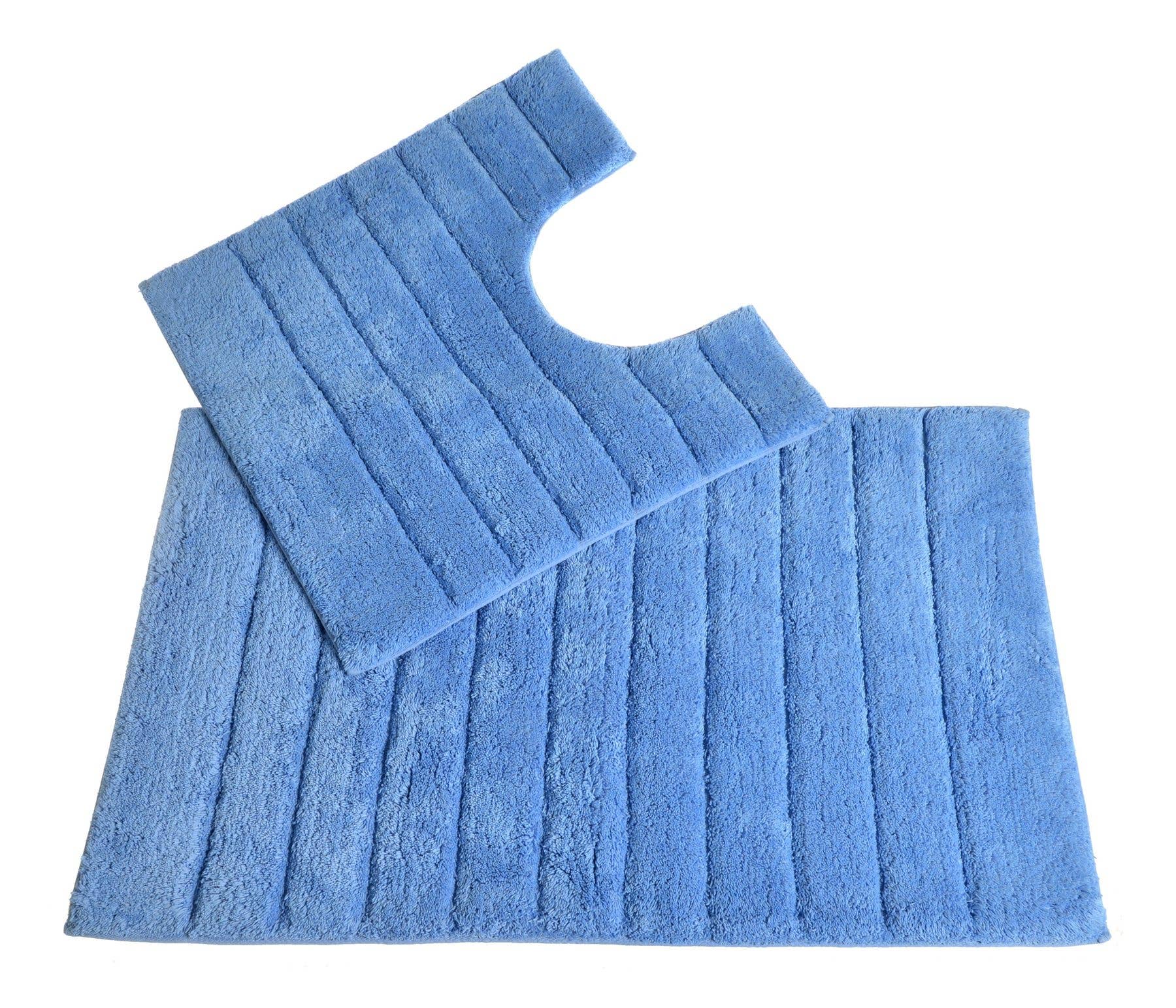 Allure Bath Fashions - Wholesale Bath Mat Set - Luxury Bath Mat and Toilet Pedestal Mat Set in Ribbed Design6