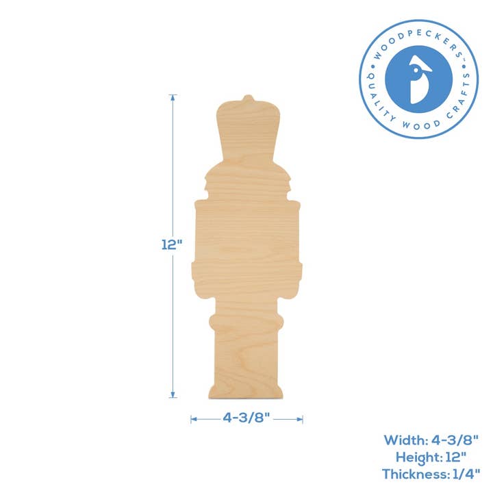 Woodpeckers Crafts - Wholesale Cutouts - Wood Nutcracker Cutout1