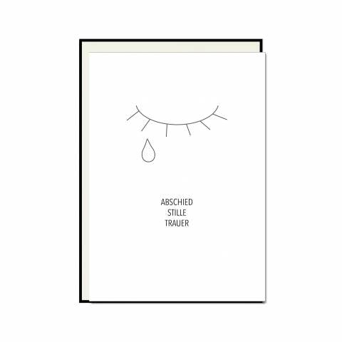 17;30 – wholesale Sympatikort – vikta kort upp, farväl, tystnad, sorg