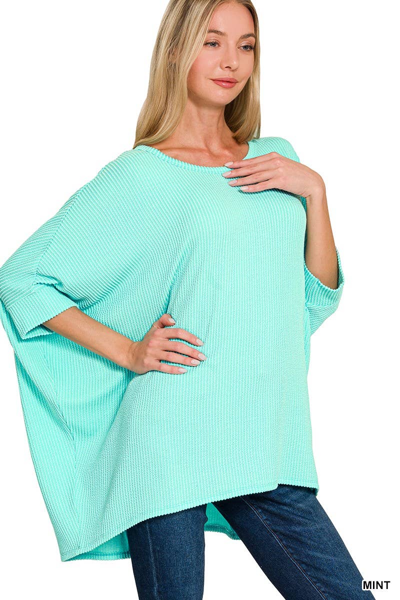 Vanilla Monkey - Wholesale Knit Top - Women's - Raised Rib Bat Sleeve Top9