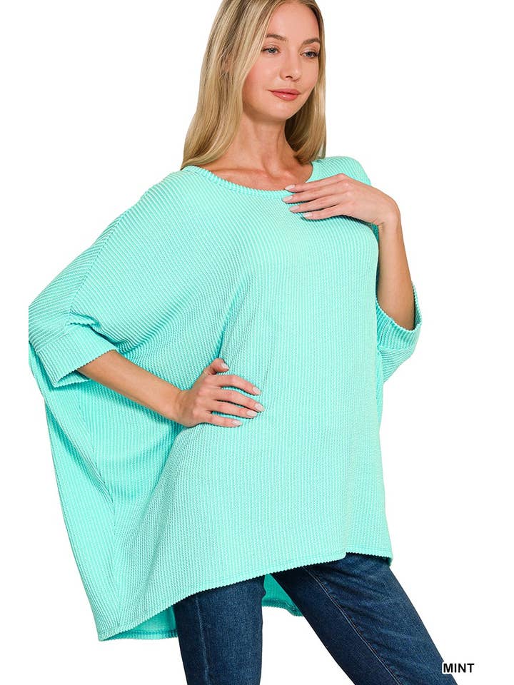 Vanilla Monkey - Wholesale Knit Top - Women's - Raised Rib Bat Sleeve Top9