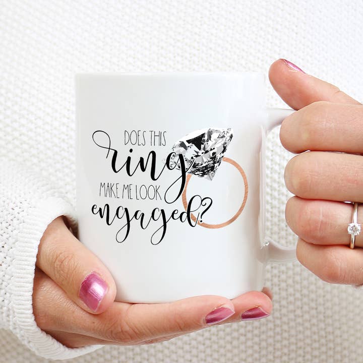 Caneca de café Does This Ring por atacado de Blush and Bold Collective