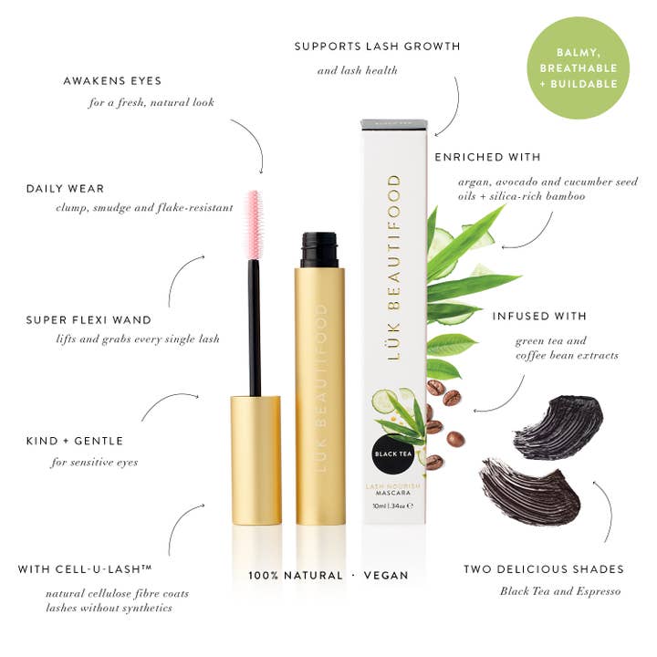 Luk Beautifood - Wholesale Mascara - Lash Nourish Mascaraâ„¢ - Espresso 10ml