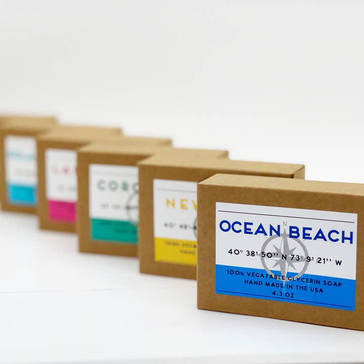 Custom City Scents 4.3 oz Boxed Vegetable Glycerin Bar Soap for wholesale by Natural Selection Bath and Body