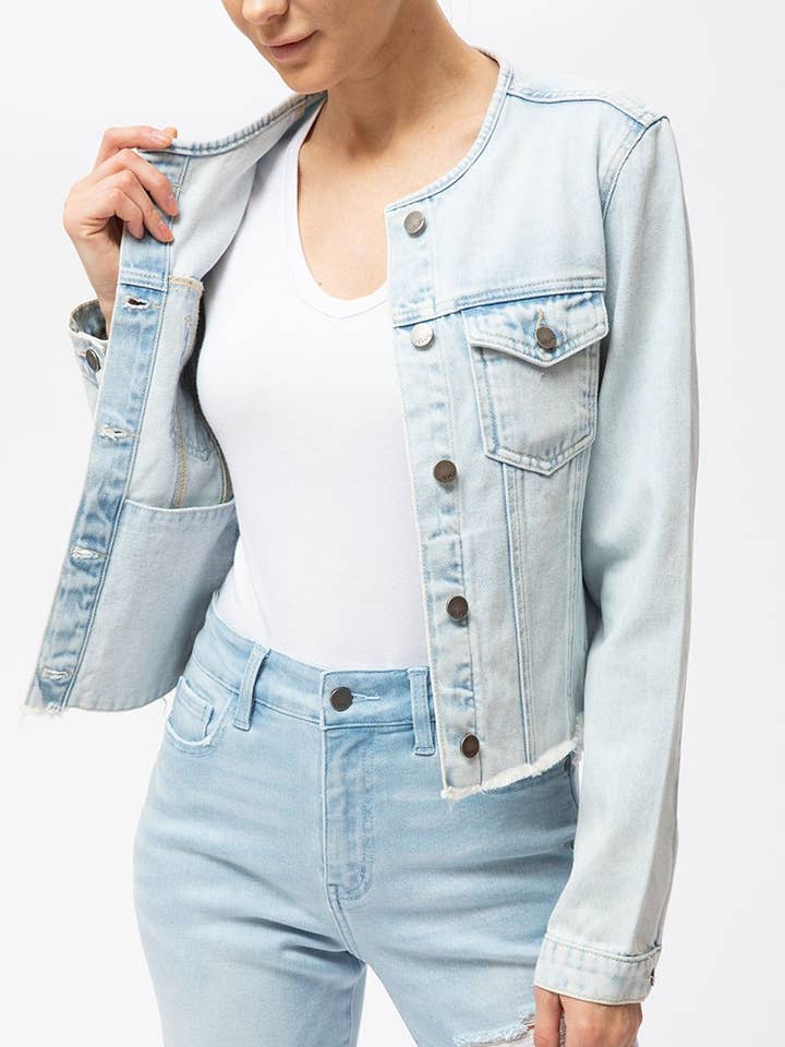 Casaco de Ganga Confortável para Mulher NT2198L por atacado de Nature Denim