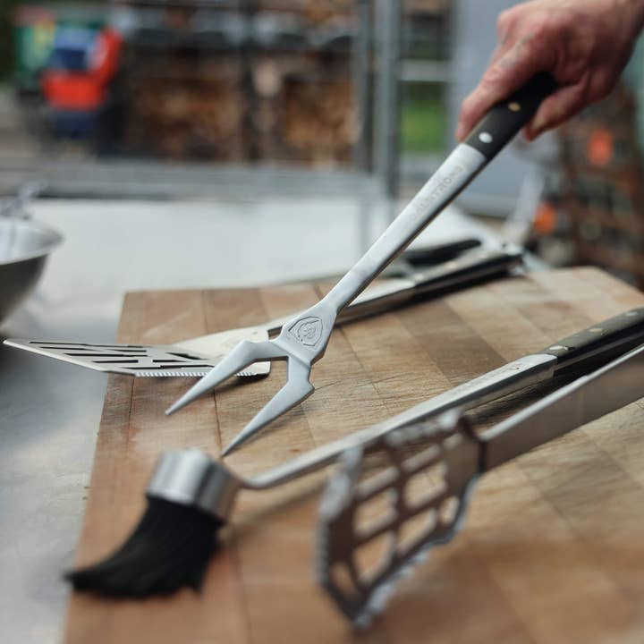 Dalstrong - Wholesale Kitchen/Utility Knife - Tongs, Spatula, Fork, Silicone Brush | 4 Piece Premium Grill Kit | Dalstrong ©4