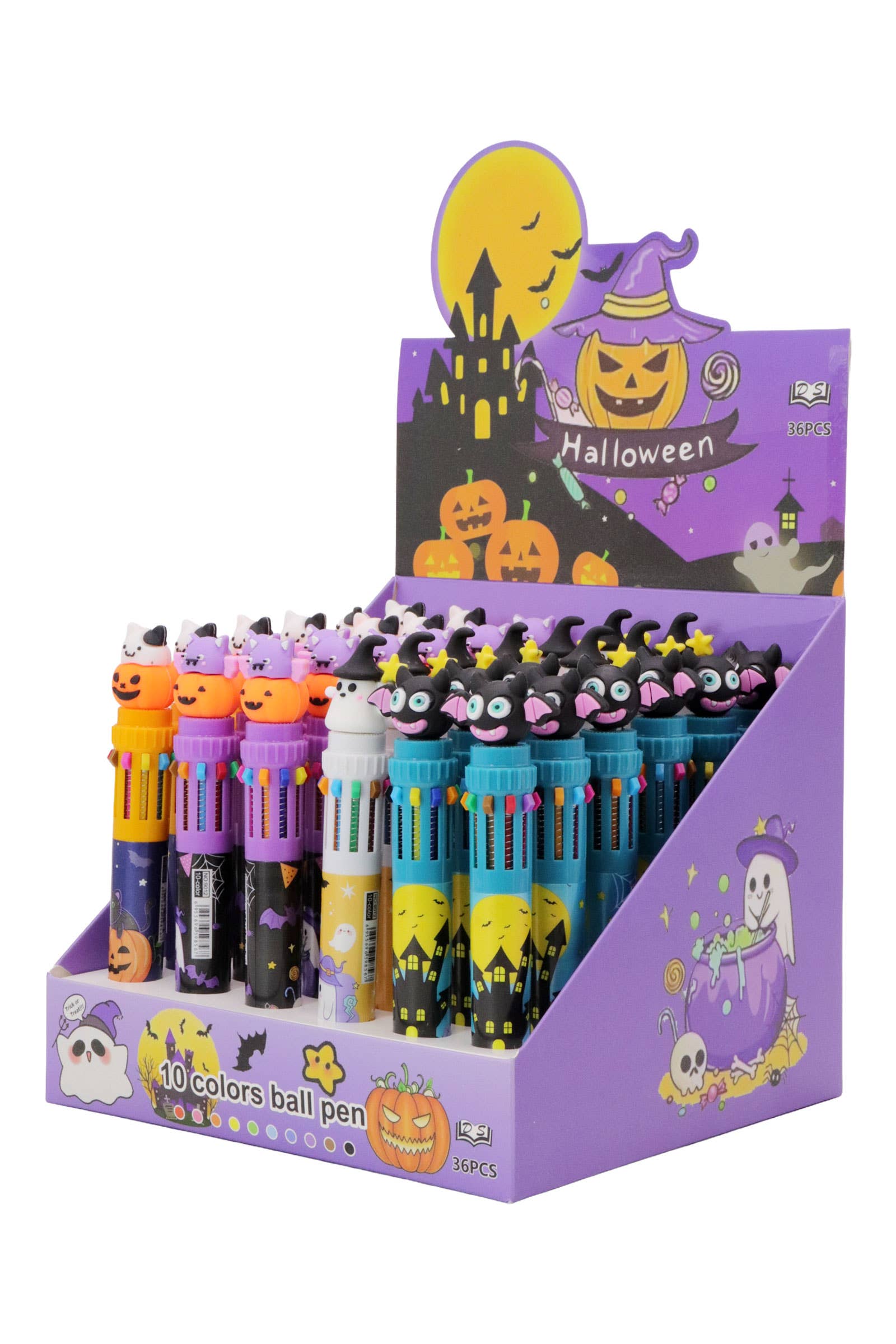 ASSORTED Halloween 10-in-1 Multicolor Ballpoint Pen - 36 pcs for wholesale on Faire1