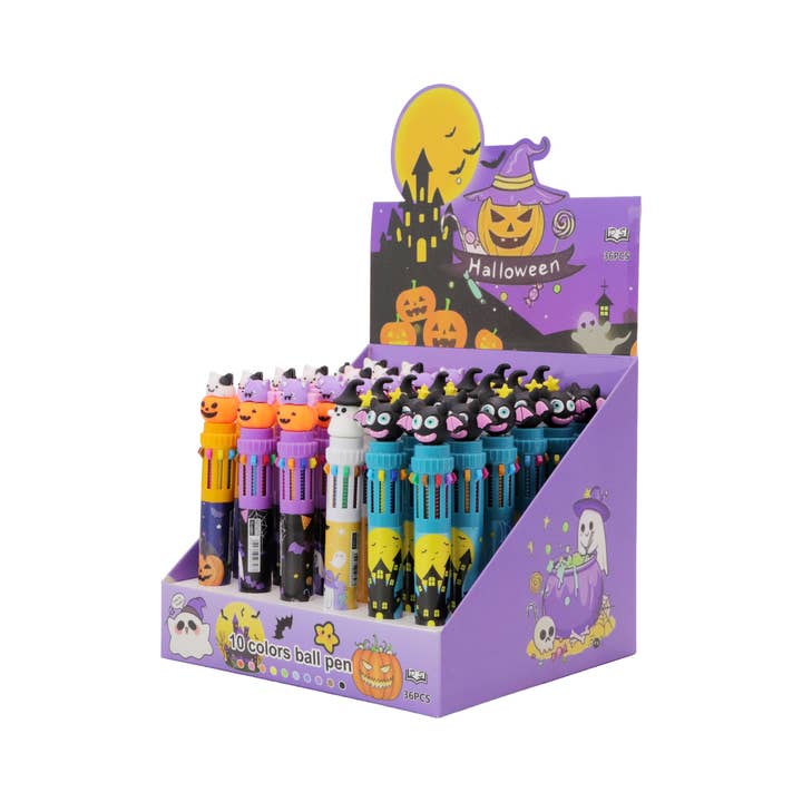 ASSORTED Halloween 10-in-1 Multicolor Ballpoint Pen - 36 pcs for wholesale on Faire1