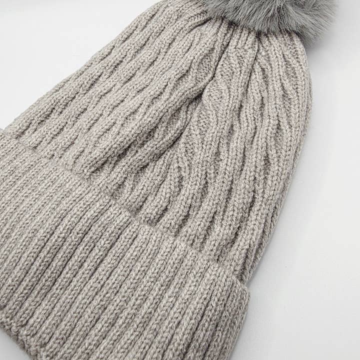 Arya Jewellery Wholesale – wholesale Beanie – Women's – Cable Knit Fluffy Bobble Hats Pack of 124