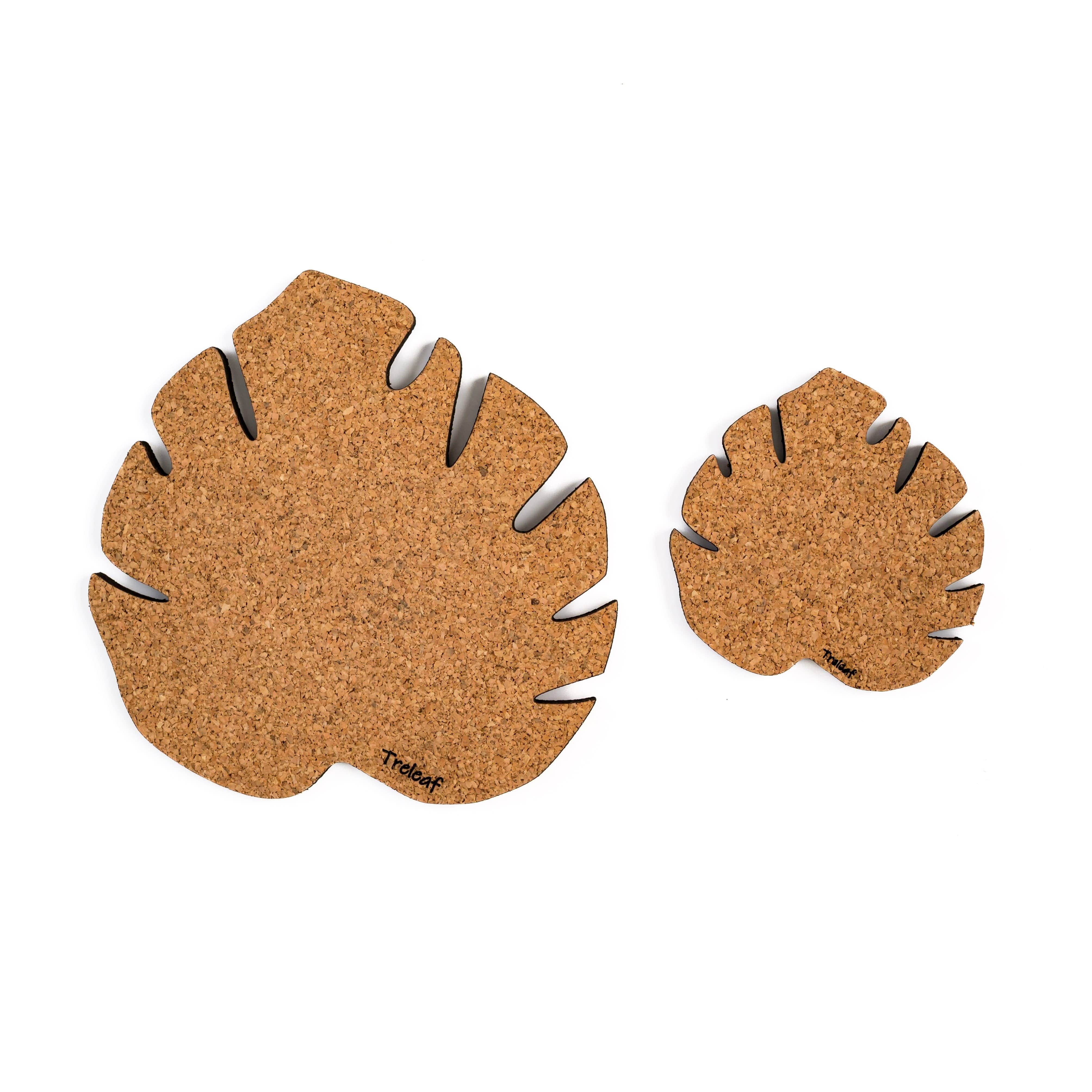 Treleaf - Wholesale Plant pot - Kostr™ - Monstera Leaf-shaped  cork plant pot coaster4