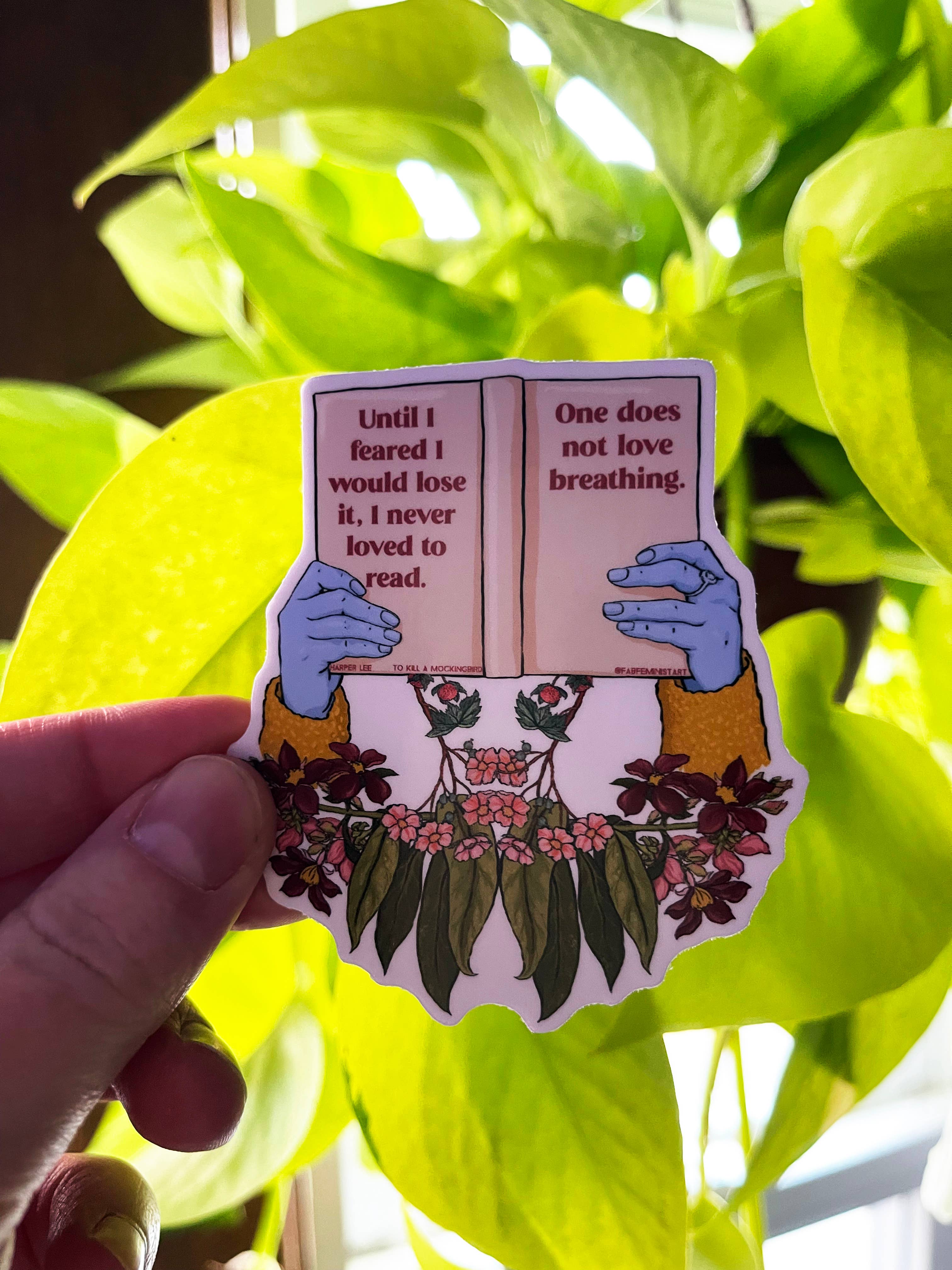 Fabulously Feminist - Wholesale Sticker - Love To Read, To Kill A Mockingbird: Feminist Sticker2