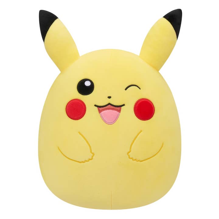 Jactal - Vente Peluche – enfant et bébé - Pokémon Pikachu 35 cm - Peluche Original Squishmallows