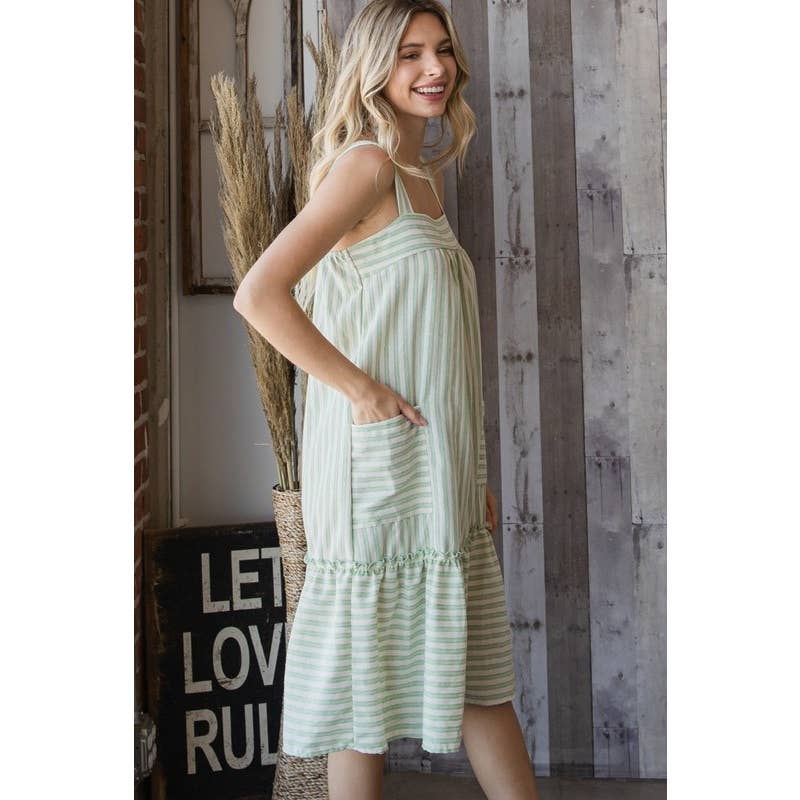 Veveret - Wholesale Jurk - Dames - Gestreepte zomerjurkje7