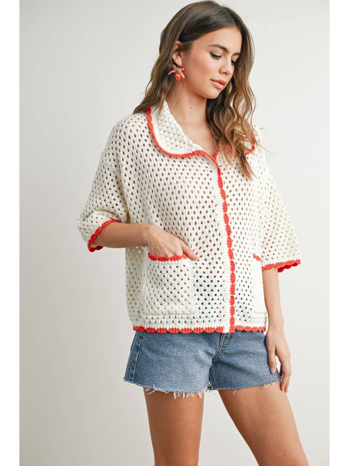 BUTTERMELON - Vendita all'ingrosso Maglione tricot - Donna - Maglione all'uncinetto Urban Vibe - BMW765427