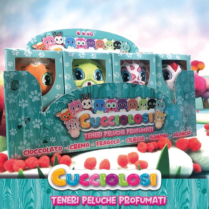 Collection is a passion - Vente Peluche – enfant et bébé - Chiots parfumés - 8 peluches avec maison en présentoir1