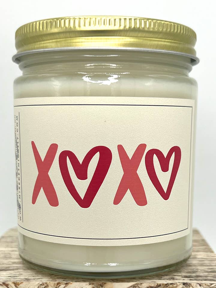 Vela de soja Mixed Ethically XOXO de 8 onzas para venta al por mayor de Mixed Ethically