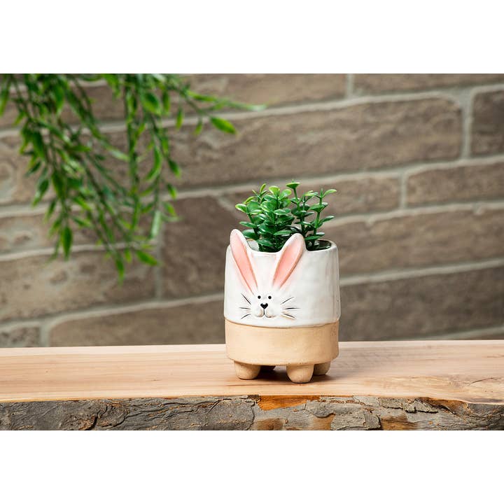Abbott - Wholesale Plant Pot - Sm Bunny w/Ears Planter-4"H1