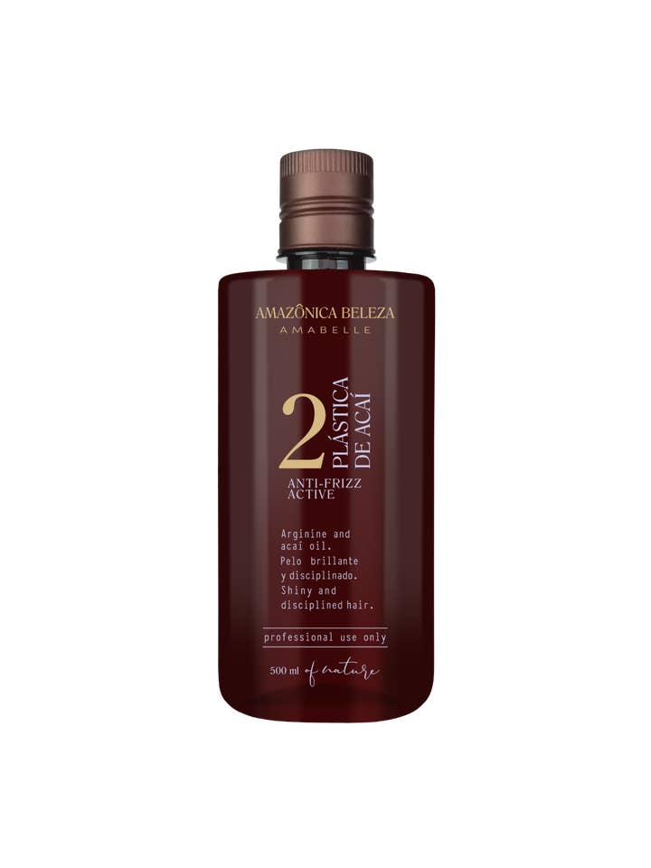 Keratin Step 2, Acai Plastic Anti-Frizz Active, Well-Treated Hair for wholesale by Amazónica Beleza