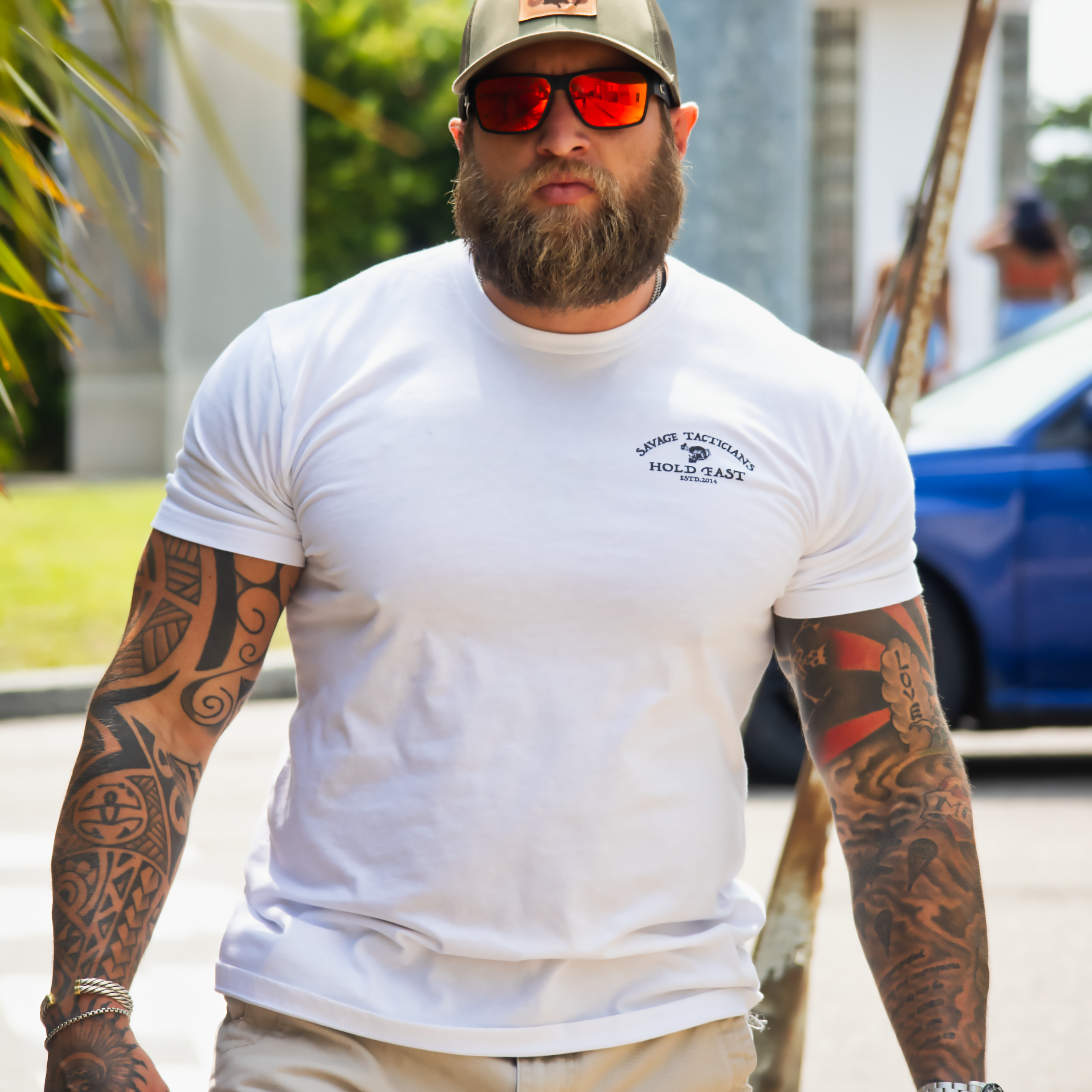 SAVAGE TACTICIANS - Wholesale Screen Printed T-Shirt - Men's - Hold Fast4