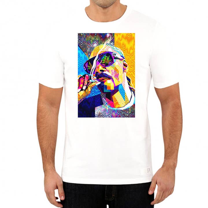 StonerDays Apparel - Wholesale T-Shirt (Graphic) - Men's - Pop Art Snoop White Tee0