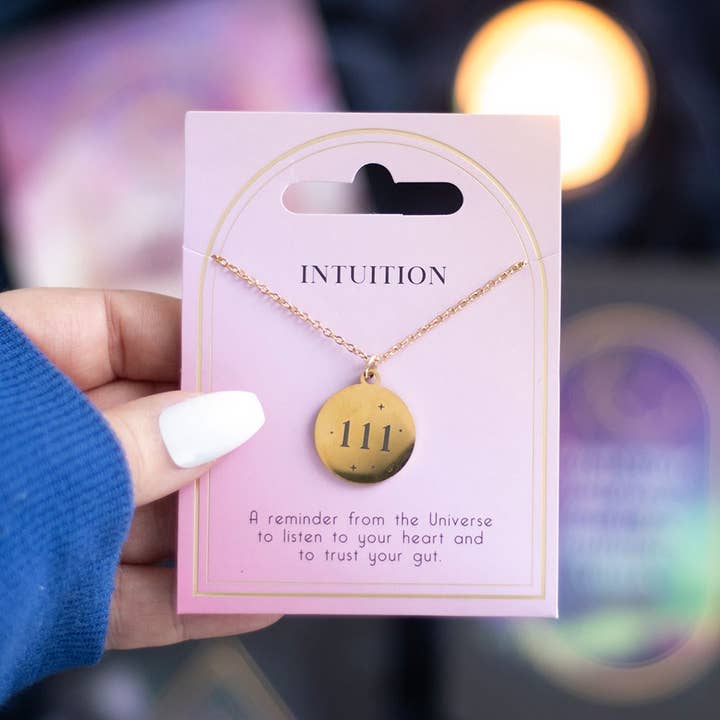 Something Different Wholesale – Engroshandel Halskæde med vedhæng – 111 Engelnummer "Intuition" Halskæde