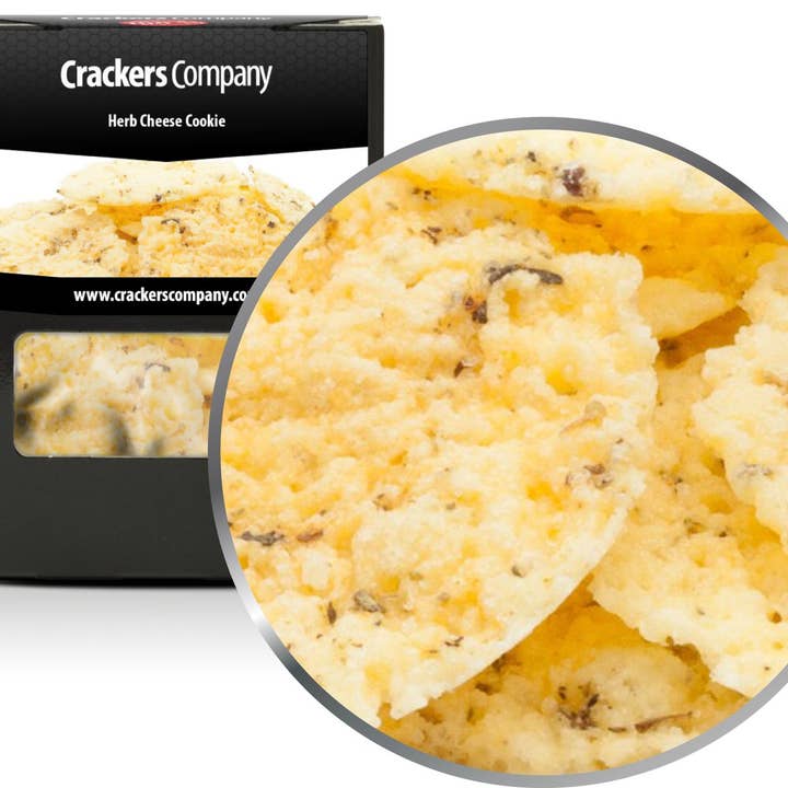 Galleta de queso con hierbas. PU con 32 piezas y 30 g de contenido por pieza. para venta al por mayor de CrackersCompany