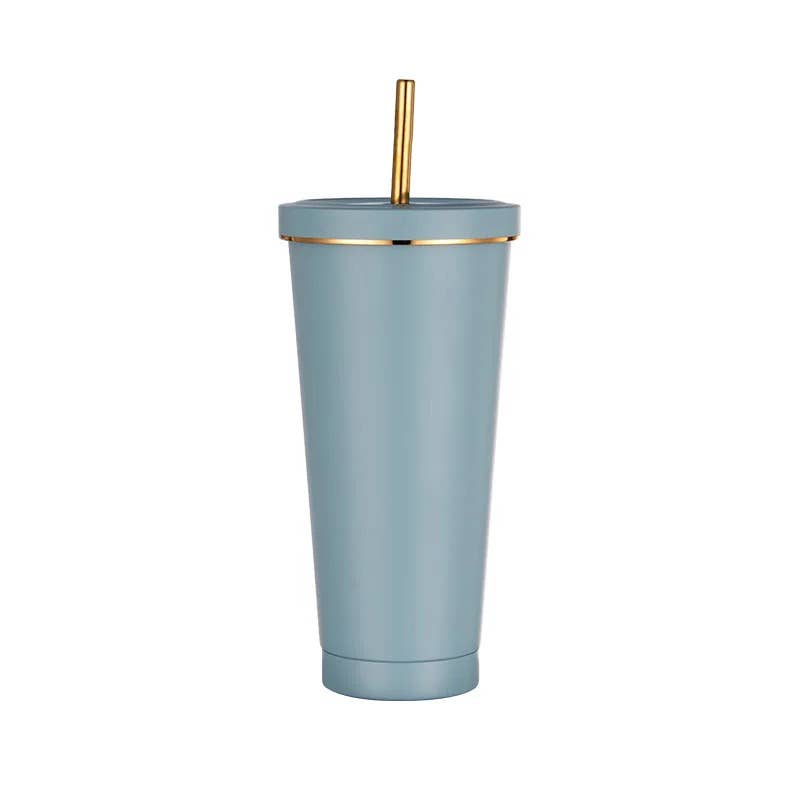 Subli Vinyl Blanks - Wholesale Insulated Mug/Tumbler - Stainless Steel insulated Tumblers with gold rim6