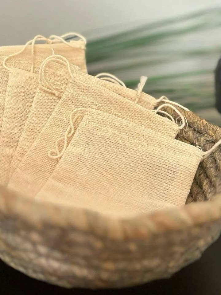 Muslin Cloth Tea Bag for wholesale by Nava Living Co.