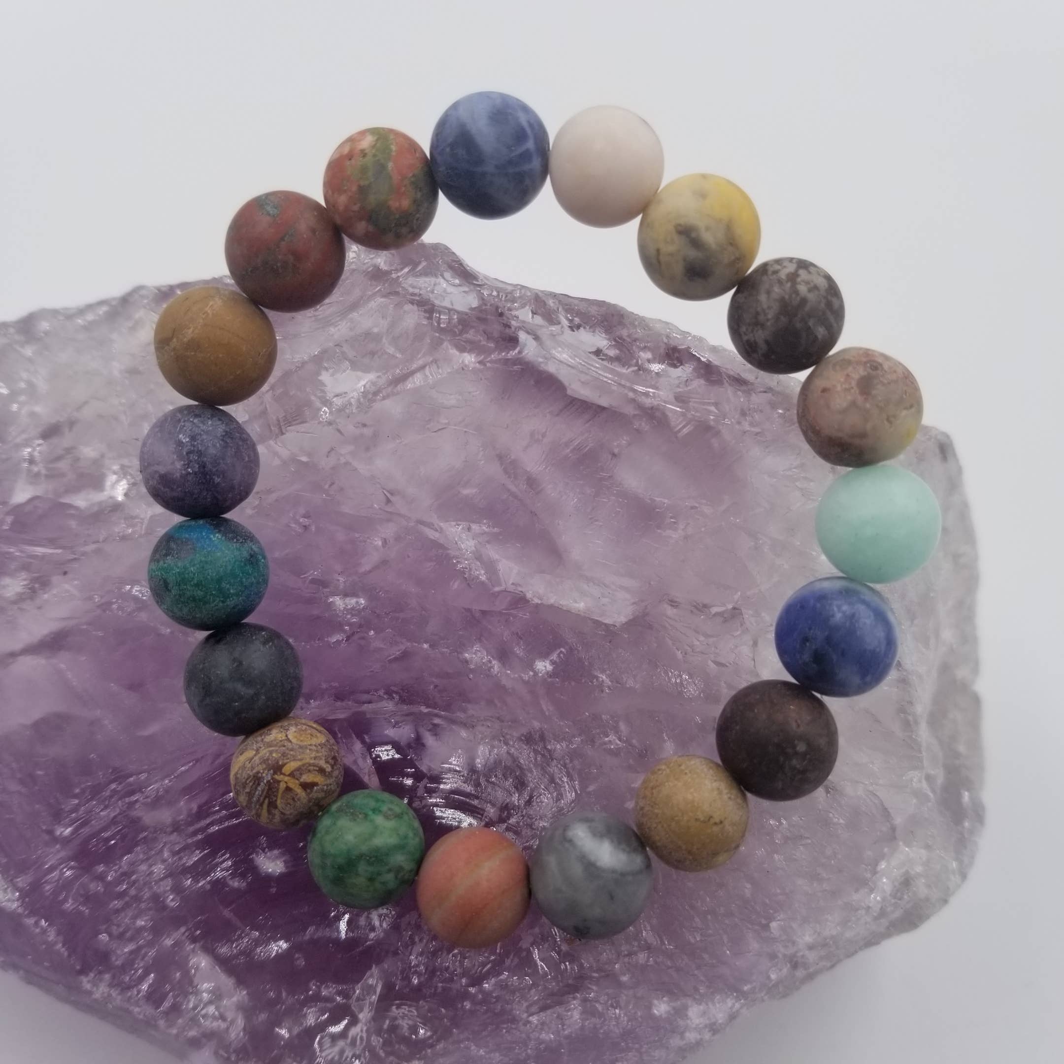 magnolia jewelry – wholesale Beaded bracelet – Natural Stone Bead Point Chakra Bracelets1