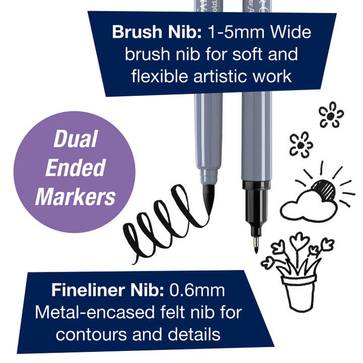 Faber-Castell / Creativity for Kids - Vente Kit de bricolage - Kit de lettrage à la main Learn Brush Galaxy pour débutants3