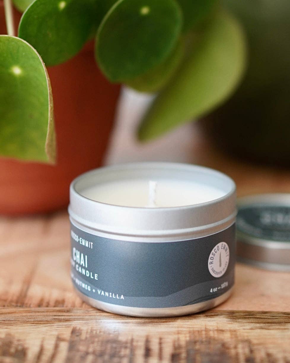 Rosco x Emmit - Wholesale Travel Candles - Chai Soy Candle 4oz2